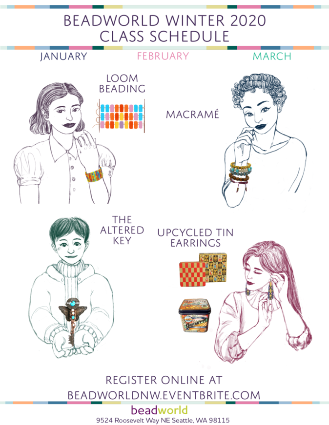 Beadworld Winter 2020 Class Schedule